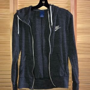 Gray Nike zip up jacket